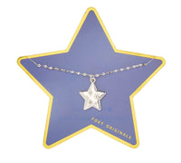 Foxy Originals Starstruck Necklace in silver on display card