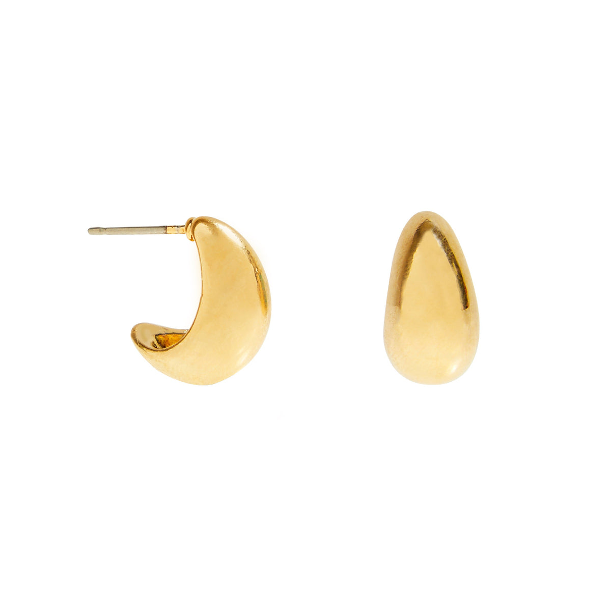Foxy Originals Teardrop Earrings in gold on white