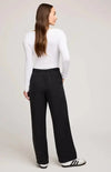 Wide-leg Gabriel Pant in black by Gentle Fawn, shown in full-length front pose with casual styling.