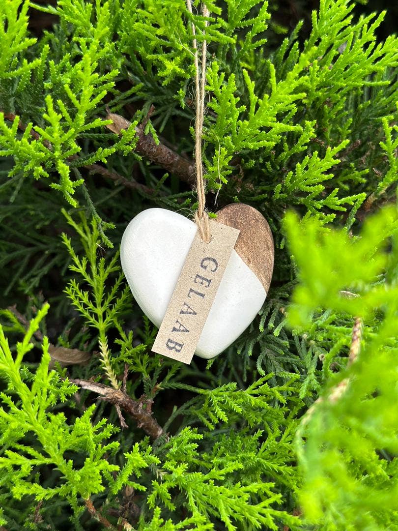 Gelaab.Ceramic Accessories Handmade Ceramic Heart Ornaments 🍃 available at Lemonberry Boutique Aurora