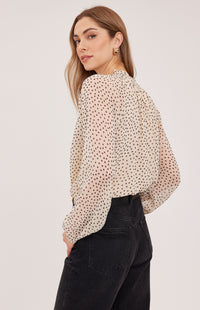 Gentle Fawn Annie blouse in Cream Print back view