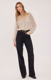 Gentle Fawn Annie blouse in Cream Print front view