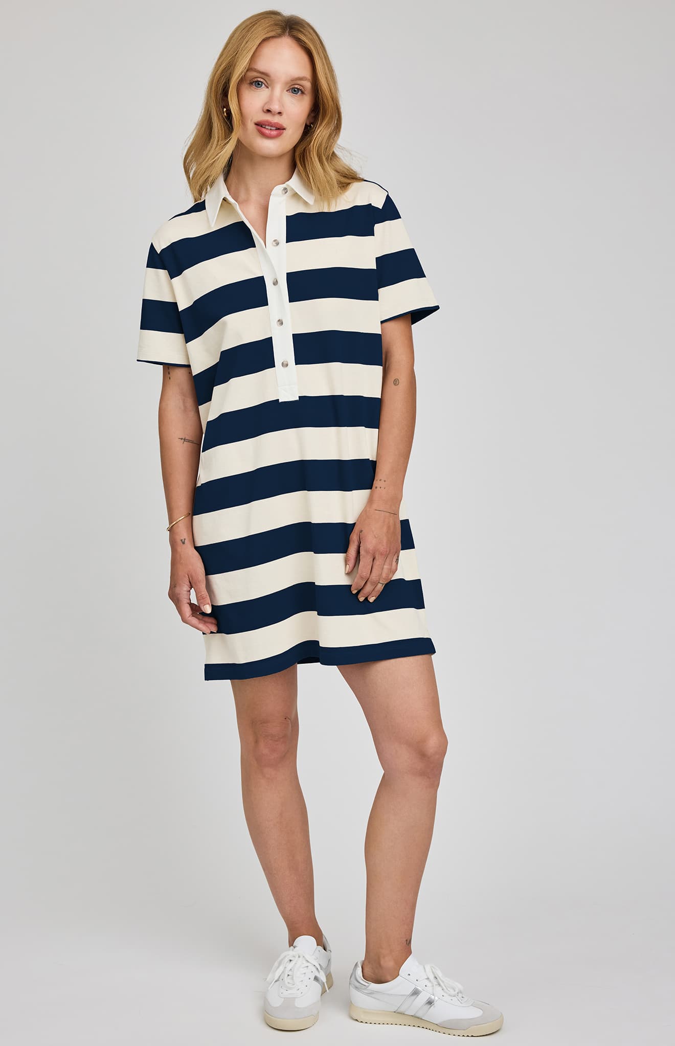 Gentle Fawn Colbie Dress Navy Stripe | Lemonberry