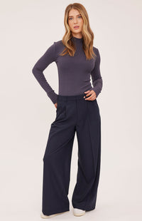 Gentle Fawn Collins pant in Navy Pinstripe front view
