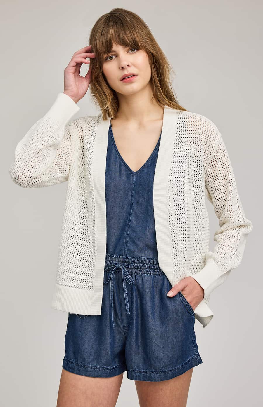 Gentle Fawn Drew Cardigan Cotton Open Knit | Lemonberry