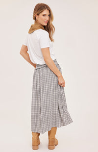 Gentle Fawn Elowyn Check Midi Skirt back view Lemonberry Aurora