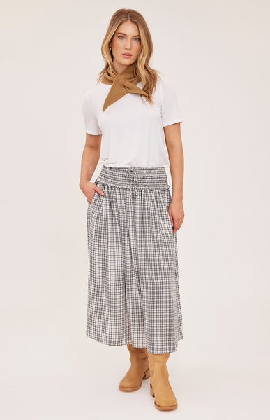 Gentle Fawn Elowyn Check Midi Skirt | Lemonberry