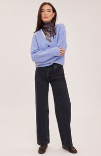 Gentle Fawn Esme cardigan in Heather Skyline front view