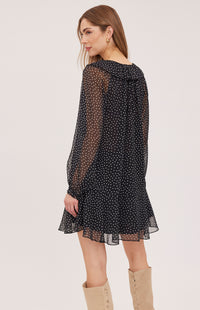 Gentle Fawn Esmeralda dress in Black Print back view