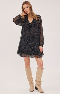 Gentle Fawn Esmeralda dress in Black Print front view
