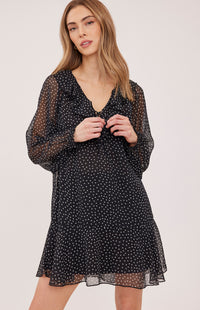 Gentle Fawn Esmeralda dress in Black Print side view