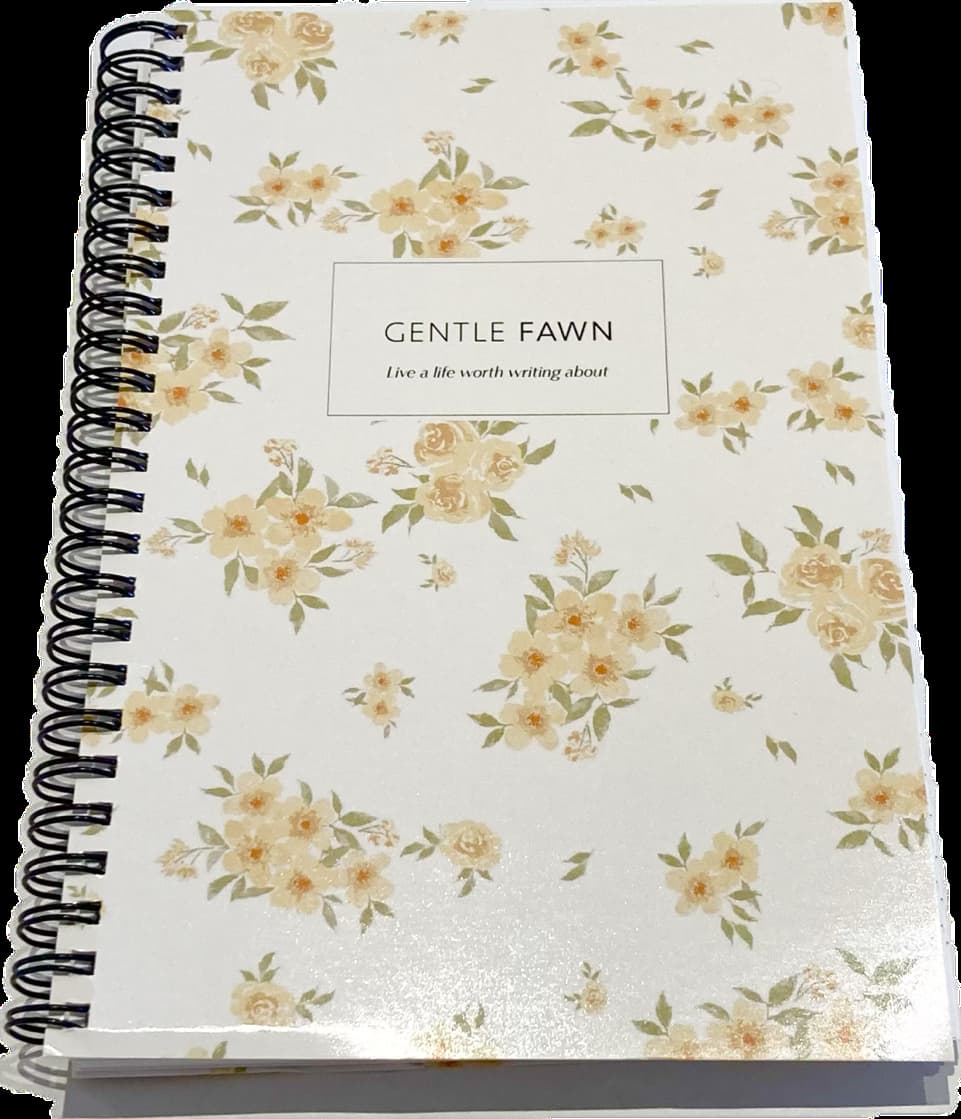 Gentle Fawn Floral Notebook – Free Gift With Purchase