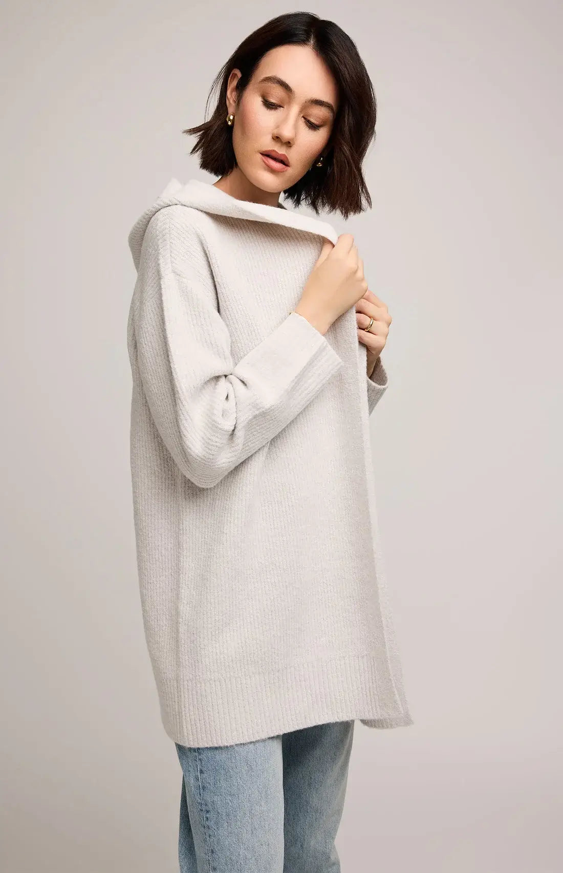 Gentle Fawn Ilana Cardigan Heather Birch Lemonberry Aurora side view