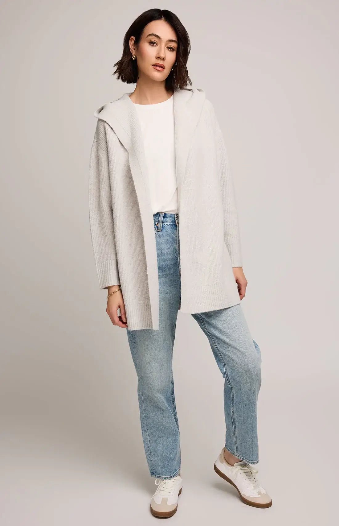Gentle Fawn Ilana Cardigan Heather Birch Lemonberry Aurora full look