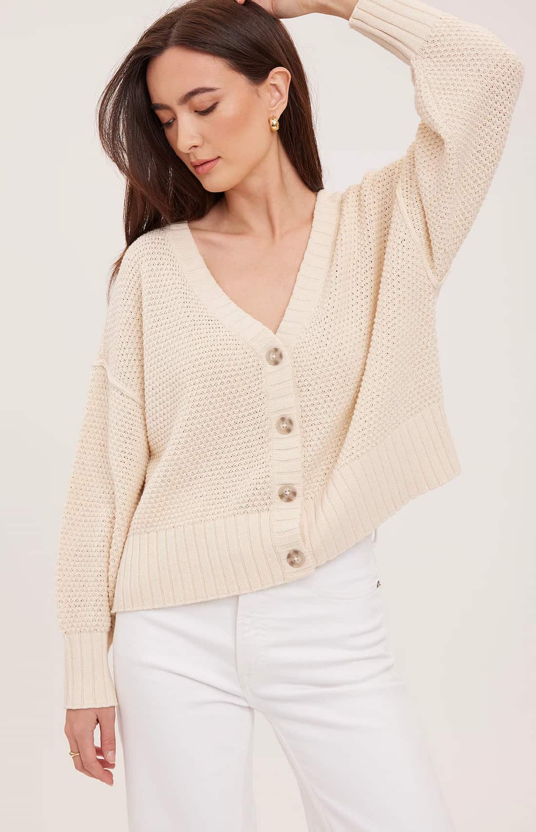 Gentle Fawn Jennalee Cotton Blend Textured Cardigan