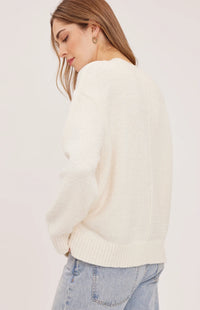 Gentle Fawn Tilda sweater in Cream, back view