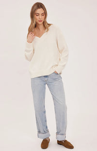 Gentle Fawn Tilda sweater in Cream, full front view