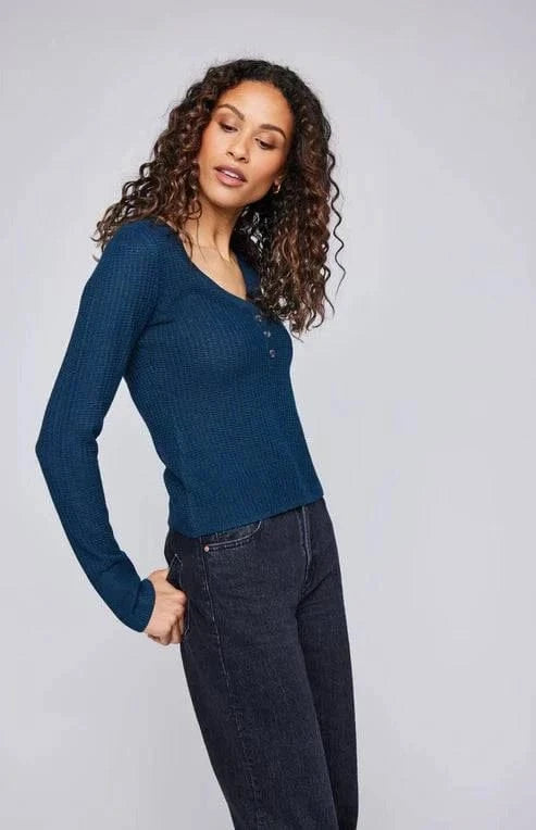 Gentle Fawn Tops Abigail Waffle Knit Pullover available at Lemonberry Boutique Aurora