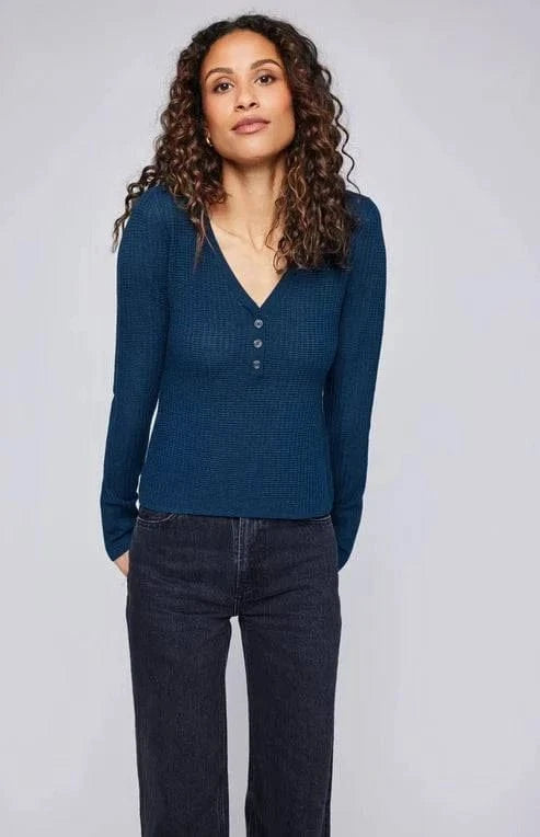 Gentle Fawn Tops Abigail Waffle Knit Pullover available at Lemonberry Boutique Aurora