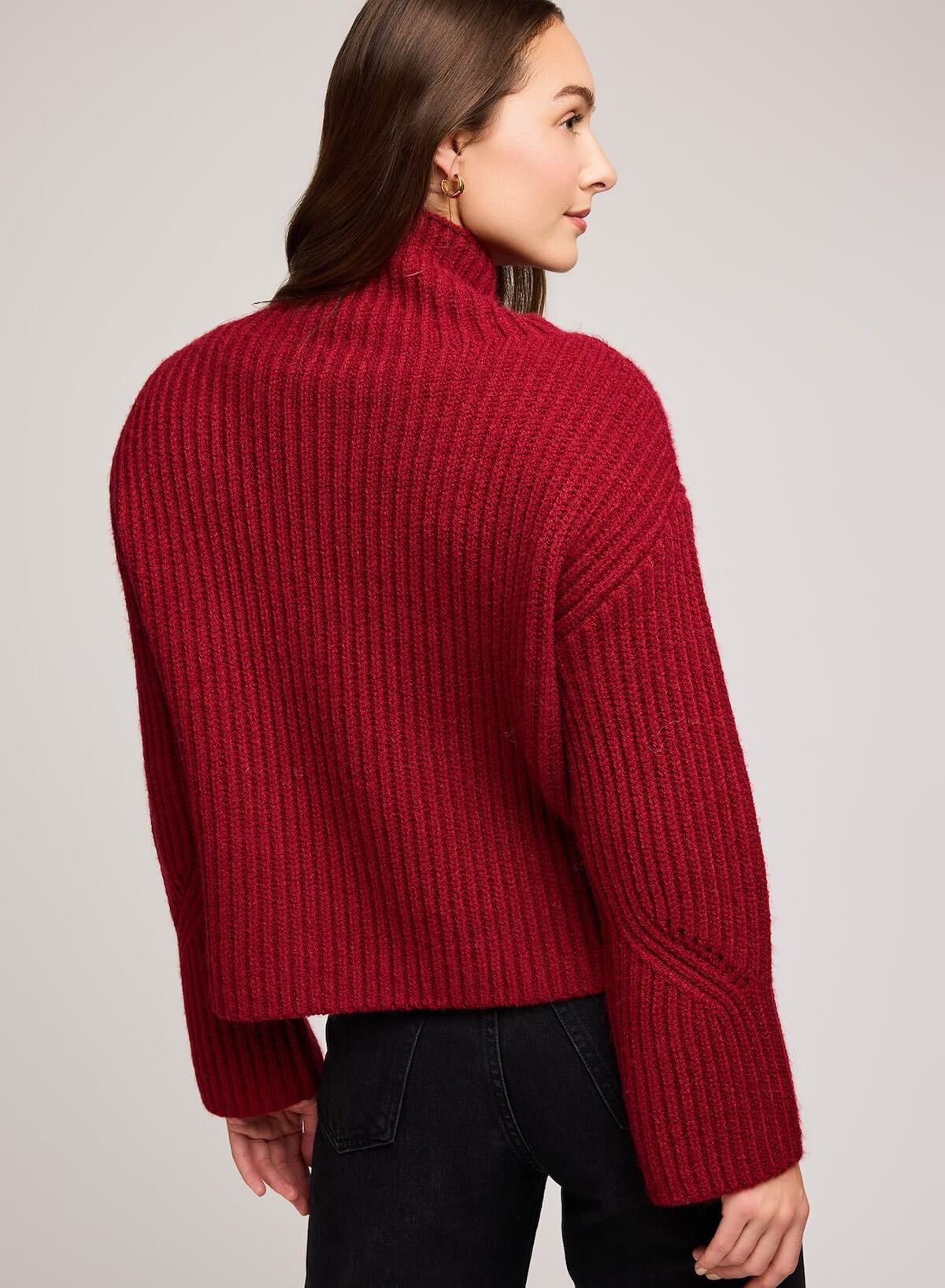 Gentle Fawn Tops Gentle Fawn Marlow Sweater – Effortless Turtleneck Texture available at Lemonberry Boutique Aurora