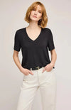Gentle Fawn Tops Jamie T-Shirt by Gentle Fawn - A soft relaxed V-neck🍃 available at Lemonberry Boutique Aurora