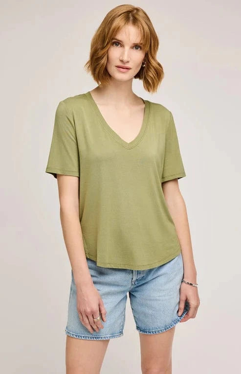Gentle Fawn Tops Jamie T-Shirt by Gentle Fawn - A soft relaxed V-neck🍃 available at Lemonberry Boutique Aurora