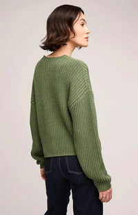 Gentle Fawn Spencer sweater green back view