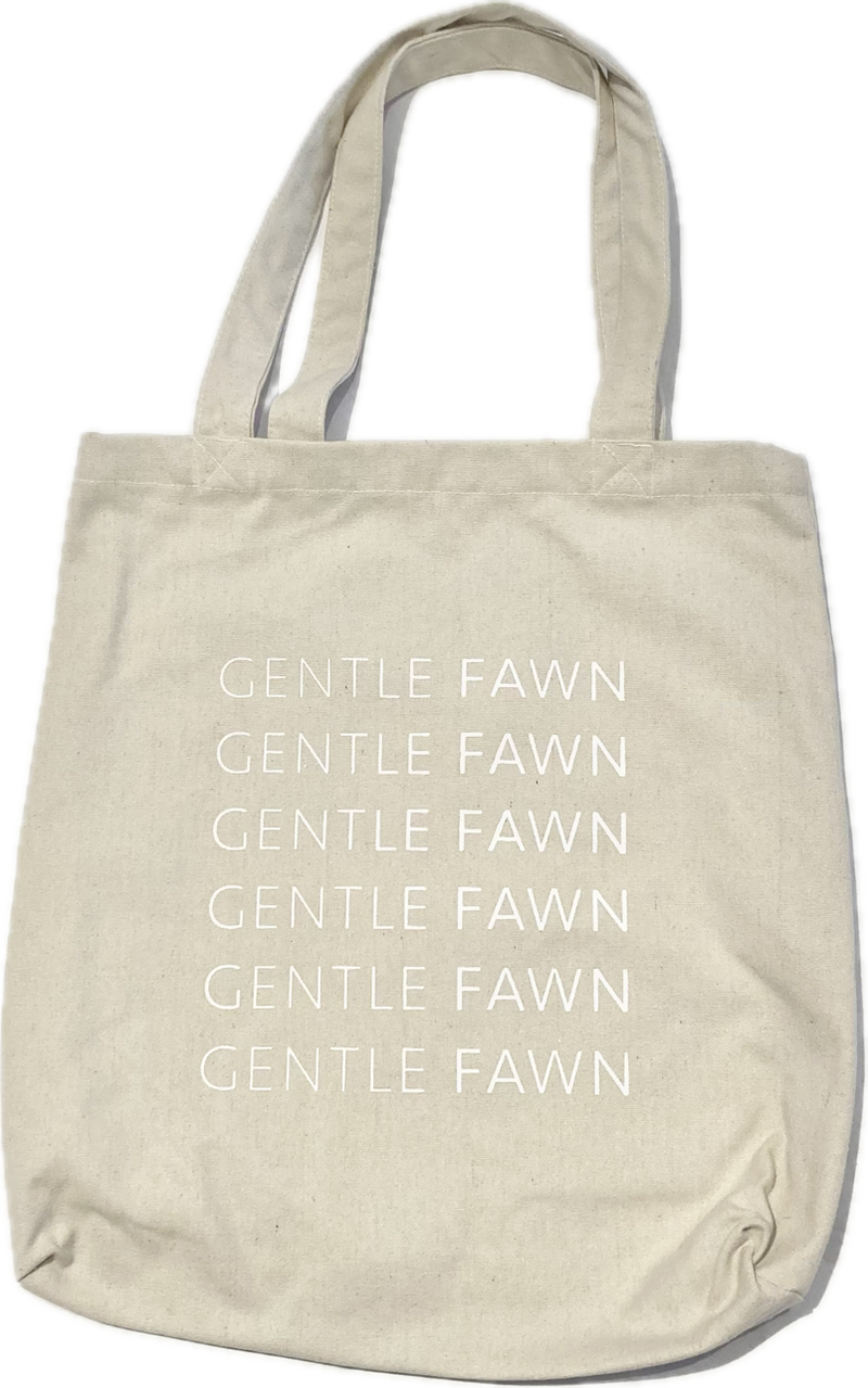 Cute Gentle Fawn tote for our gift with purchase.