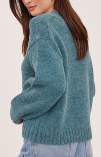 Gentle Fawn Tova sweater in Heather Jewel back view