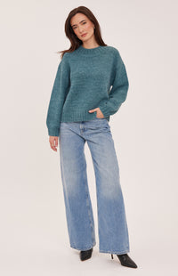 Gentle Fawn Tova sweater in Heather Jewel front view