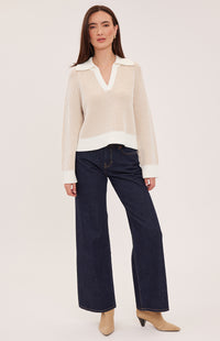 Gentle Fawn Xander sweater in Cream front view