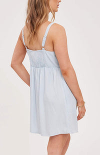 Gentle Fawn Luciana Tencel mini dress smocked back detail view