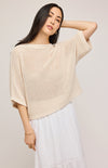 Gentle Fawn Samson Sweater front view – lightweight crochet knit at Lemonberry boutique near Richmond Hill