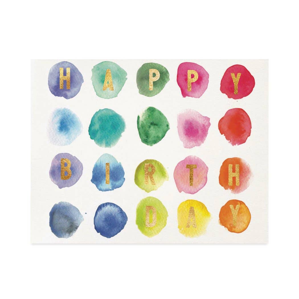 Halfpenny Postage Accessories Palette - Birthday Card available at Lemonberry Boutique Aurora