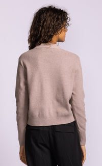 Pink Martini Hampton Cardigan Taupe or Navy V-Neck Button Knit