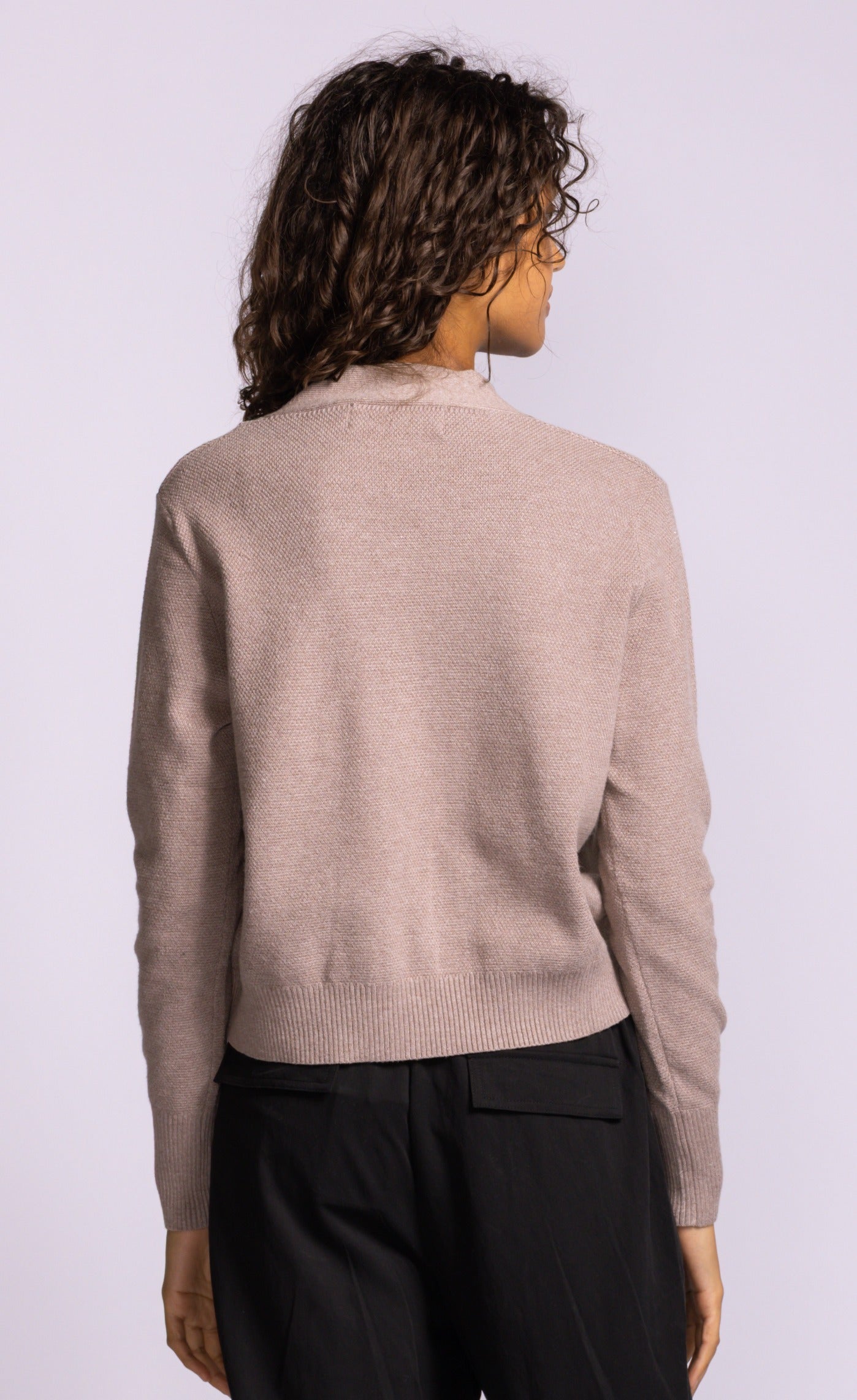 Pink Martini Hampton Cardigan Taupe or Navy V-Neck Button Knit