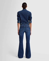 High-Waist Ali Flare Jeans – Full Back View with Flare Leg