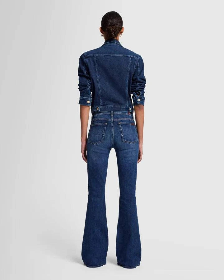 High-Waist Ali Flare Jeans – Full Back View with Flare Leg