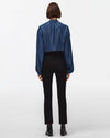 High-Waisted Slim Kick B(Air) Jeans – Full Back View with Kick Flare Hem