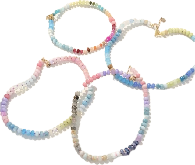 HoopLa Candy Glass Bead Necklace