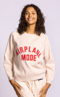 Pink Martini Airplane Mode III Sweater Grey or Pink Lightweight Knit