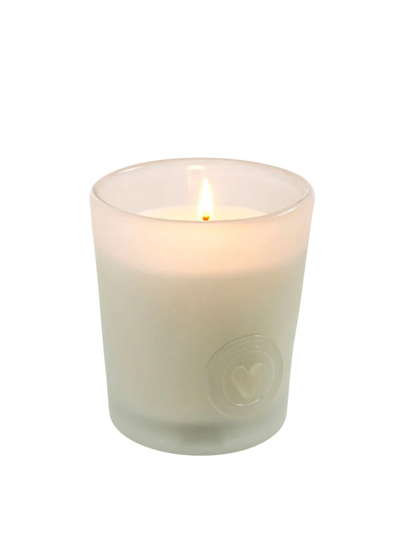 Indaba Love Candle Glass Ocean Gardenia Amber, White or Blush