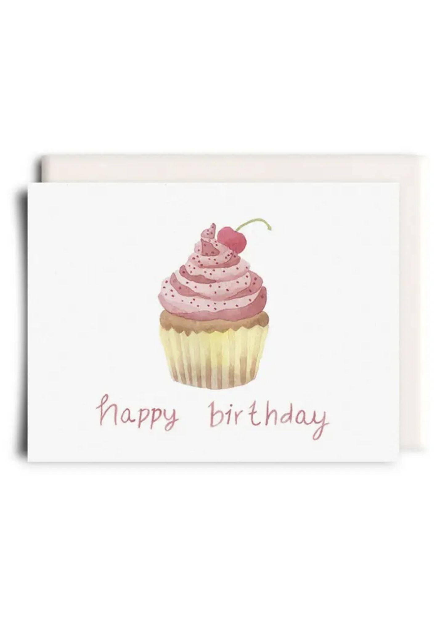 Inkwell Accessories Cupcake Birthday Card 🍃 available at Lemonberry Boutique Aurora