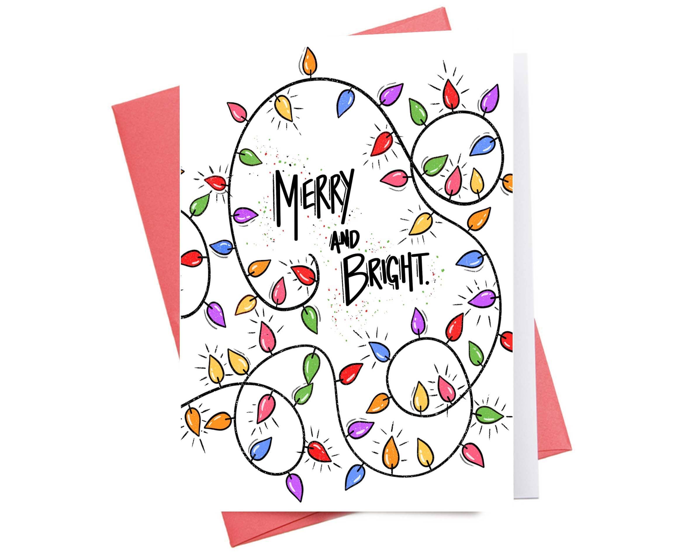 Inkwell Accessories Merry & Bright Card 🍃 available at Lemonberry Boutique Aurora