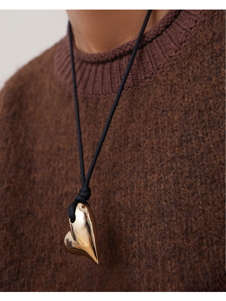 Jenny Bird Art Heart On A String Necklace