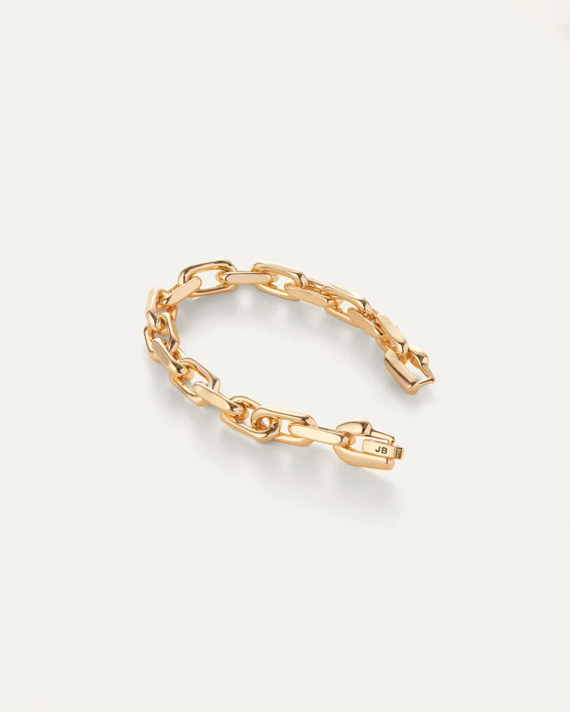 Jenny Bird Loire Bracelet in gold with faceted cable links