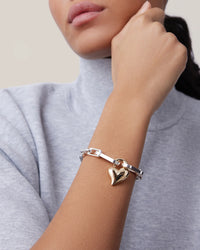 Padlock Heart Chain Bracelet by Jenny Bird