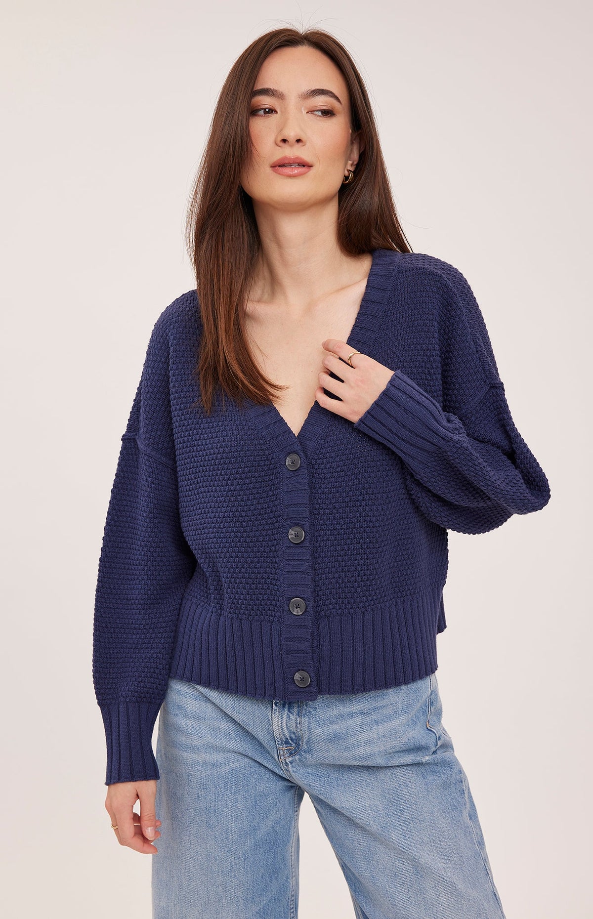 Gentle Fawn Jennalee Cotton Blend Textured Cardigan