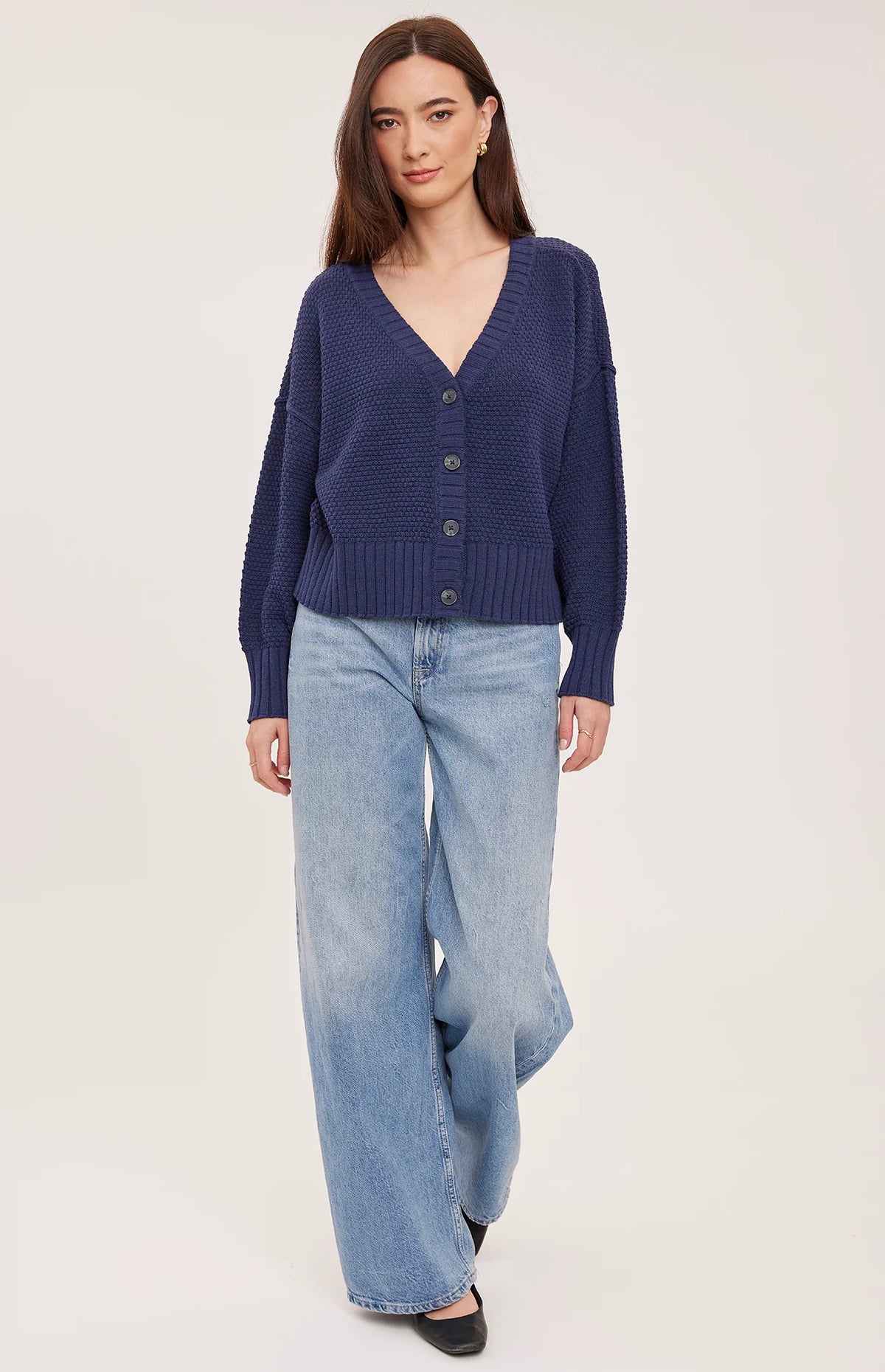 Gentle Fawn Jennalee Cotton Blend Textured Cardigan