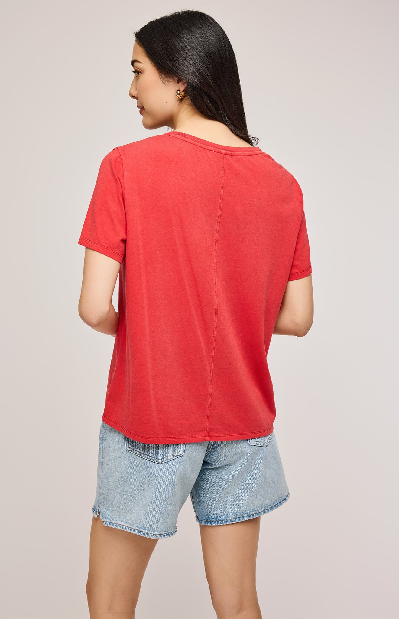 Back view of Jennifer Tee by Gentle Fawn, relaxed cotton fit